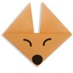 Лисичка - поделка из бумаги для детей