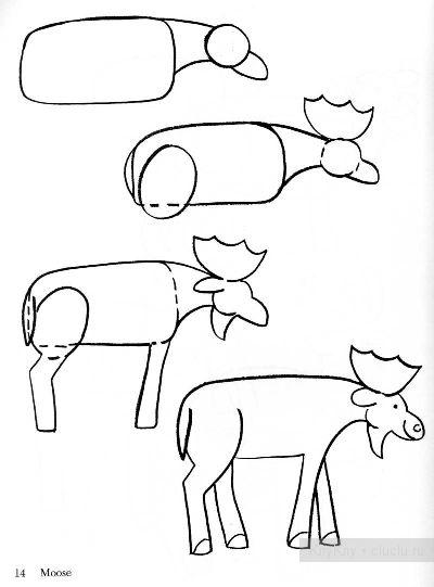 Уроки рисования животных - для детей