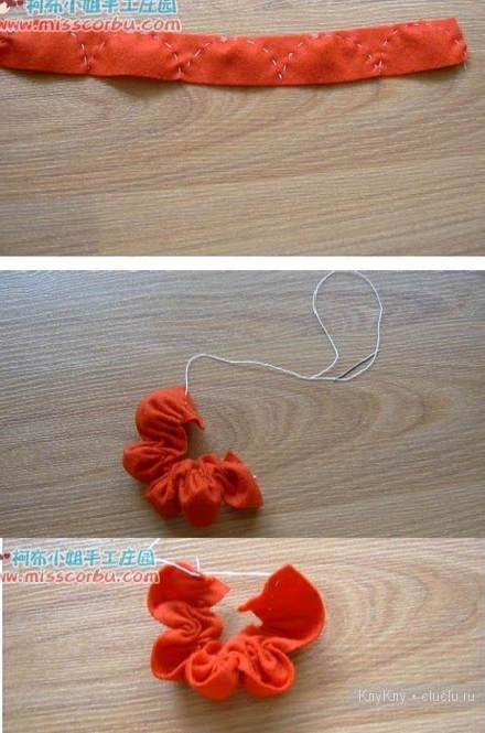 Оригинальный цветок из ткани - как сделать своими руками