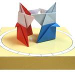 Оригами для детей - сумо. Схема сборки