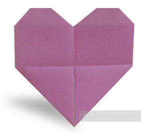 Оригами сердце, мастеркласс по сборке