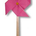 Оригами вертушка - поделка из бумаги для детей