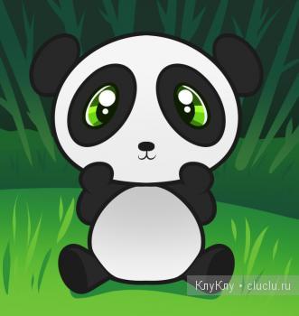Пошаговое рисование - рисунок панды