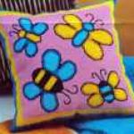 Бабочки - схема для подушки, вышивание крестом