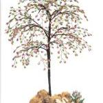Дерево из бисера, схема - яблоня