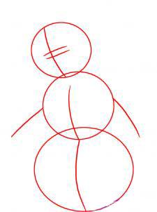 Урок поэтапного рисования снеговика