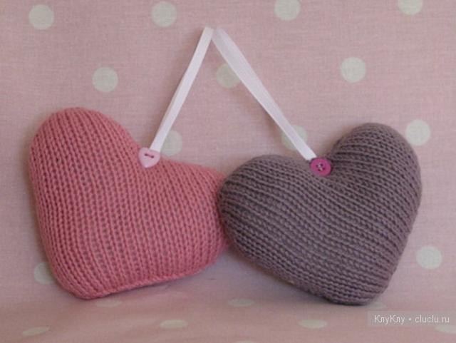Вязание сердечек - поделки ко Дню Влюбленных