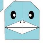 Оригами Пингвин, детская поделка