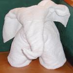Слон - поделки из полотенец