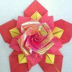 Цветок - поделка из бумаги в технике оригами