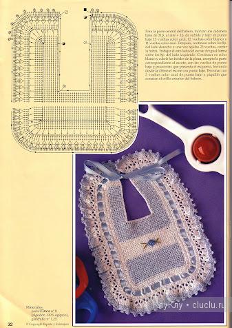 Вязание крючком - ажурная шапочка для малыша и слюнявчики