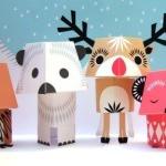 Зверята из картона. Авторские поделки от Mibostudio