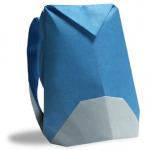 Простое оригами из бумаги - рюкзак