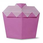 Оригами для детей - тортик. Схема сборки