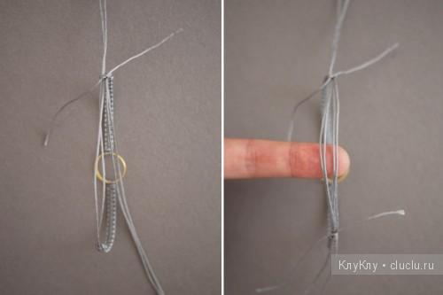 Плетение браслета из шнура