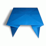 Сборка оригами для детей - стол
