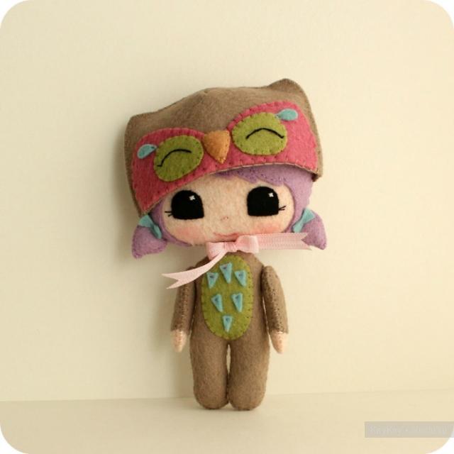 Авторская текстильная кукла Ginger melon