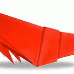 Креветка. Поделки оригами из бумаги
