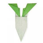 Редиска, оригами для детей