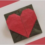 Сборка оригами сердце