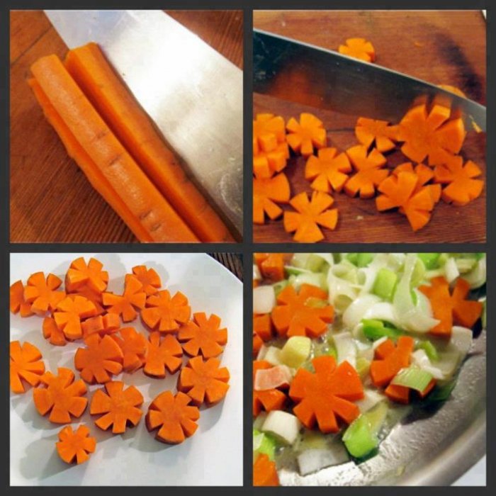 Карвинг для начинающих. Цветок из морковки