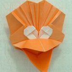 Искусство оригами. Схема большой птицы