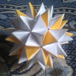 Искусство оригами из бумаги. Шар из модулей