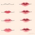 Как нарисовать красиво губы. Урок рисования