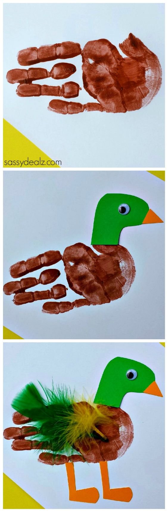 Поделка для детей - рисование пальчиковыми красками