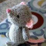 Вязание игрушки на спицах - Мышонок Марисоль