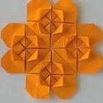 Оригами цветок, видео мастеркласс