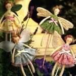Маленькие куклы-тильды, для украшения цветочных горшков