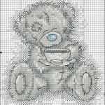 Мишка Тедди - вышиваем крестиком