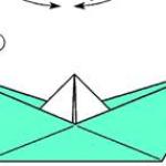 Лодка - оригами из бумаги для детей