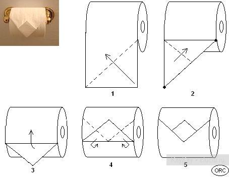 Оригами - поделки из туалетной бумаги. Оригинально