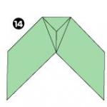 Оригами для детей, цикада из бумаги