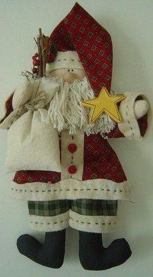 Санта Клаус - игрушка тильда своими руками, выкройка