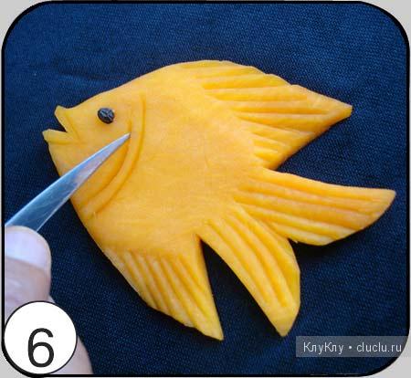 Искусство карвинга. Рыбки из овощей