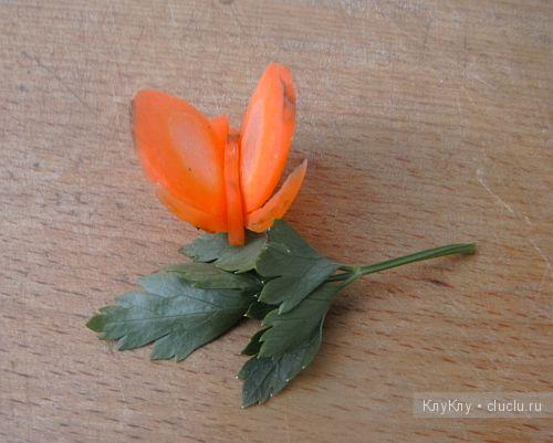Карвинг для начинающих. Бабочка из моркови