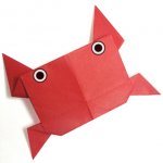 Оригами для детей. Краб