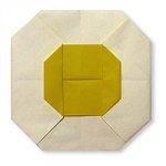 Оригами для детей. Яичница-глазунья