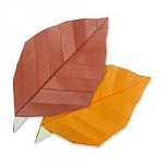 Оригами для детей. Листья