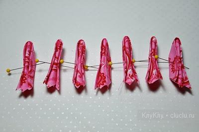 Канзаши - цветок из ткани, мастер класс как сделать своими руками