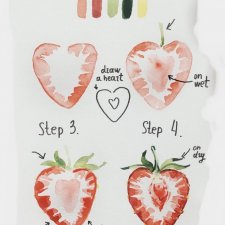 Поэтапное рисование фруктов и ягод