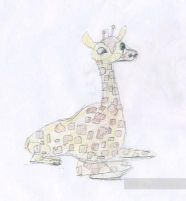 Рисунок жирафа - урок рисования животных поэтапно