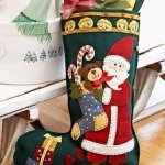 Рождественский носок своими руками