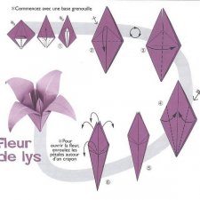 Схемы для оригами цветов