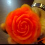 Карвинг видео - роза из морковки и картофеля