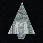 Оригами денежной ёлки