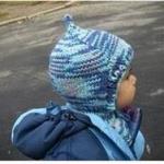 Вязание на спицах для детей. Шапочка-шлем